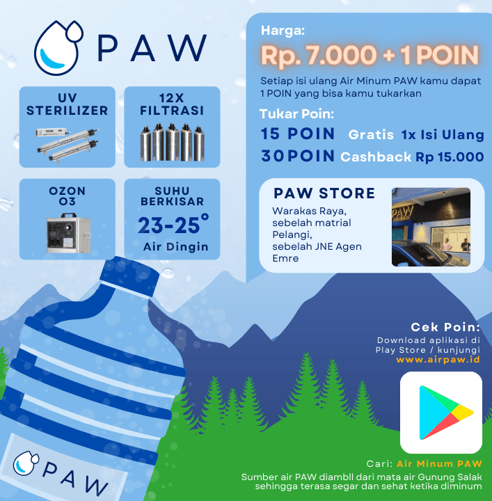 brosur air minum paw