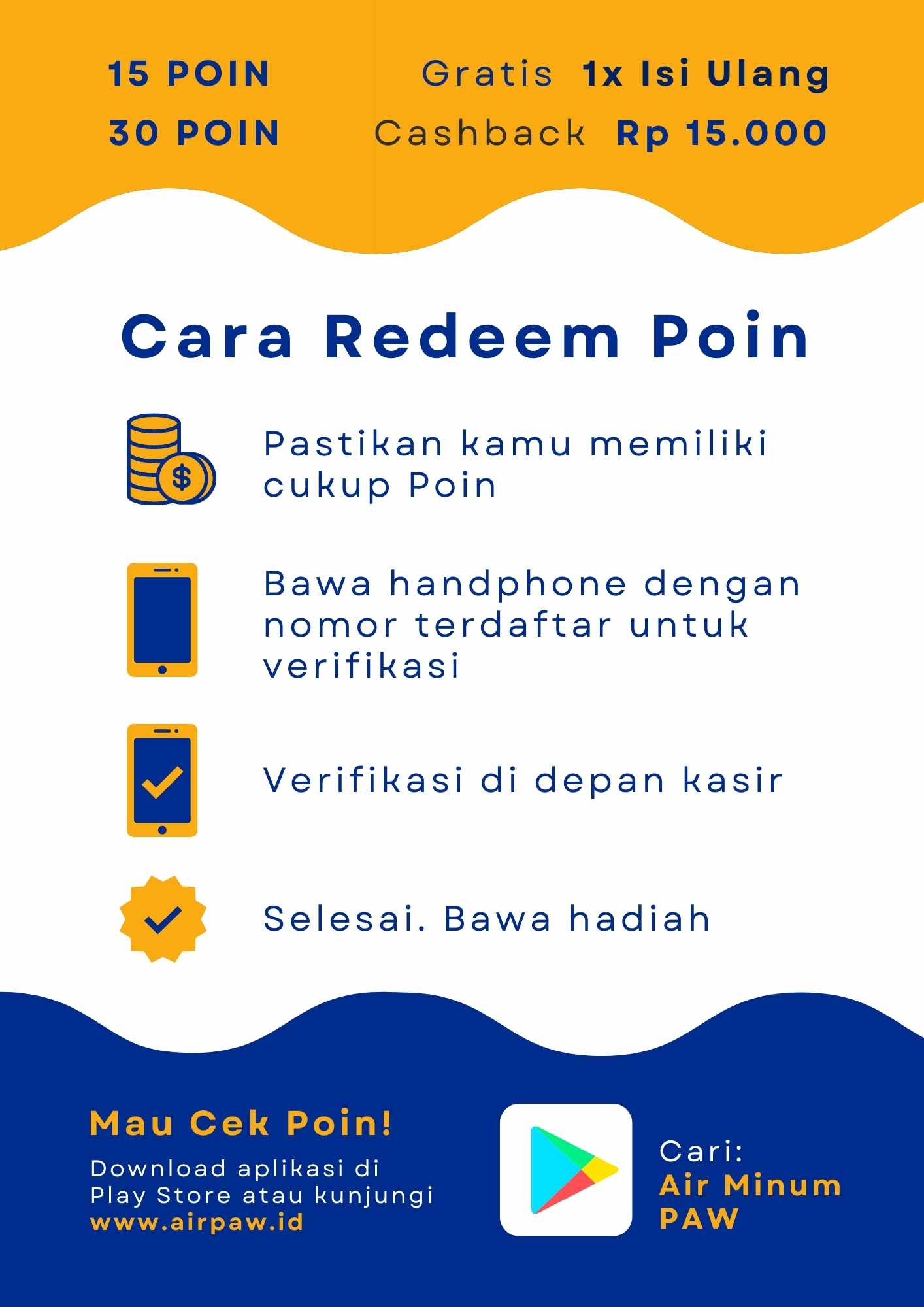 redeem poin air paw